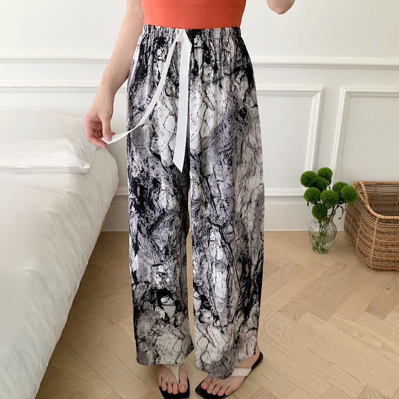 Ladies' New Spring And Autumn Chinese Style Home Pants Can Be Worn Outside