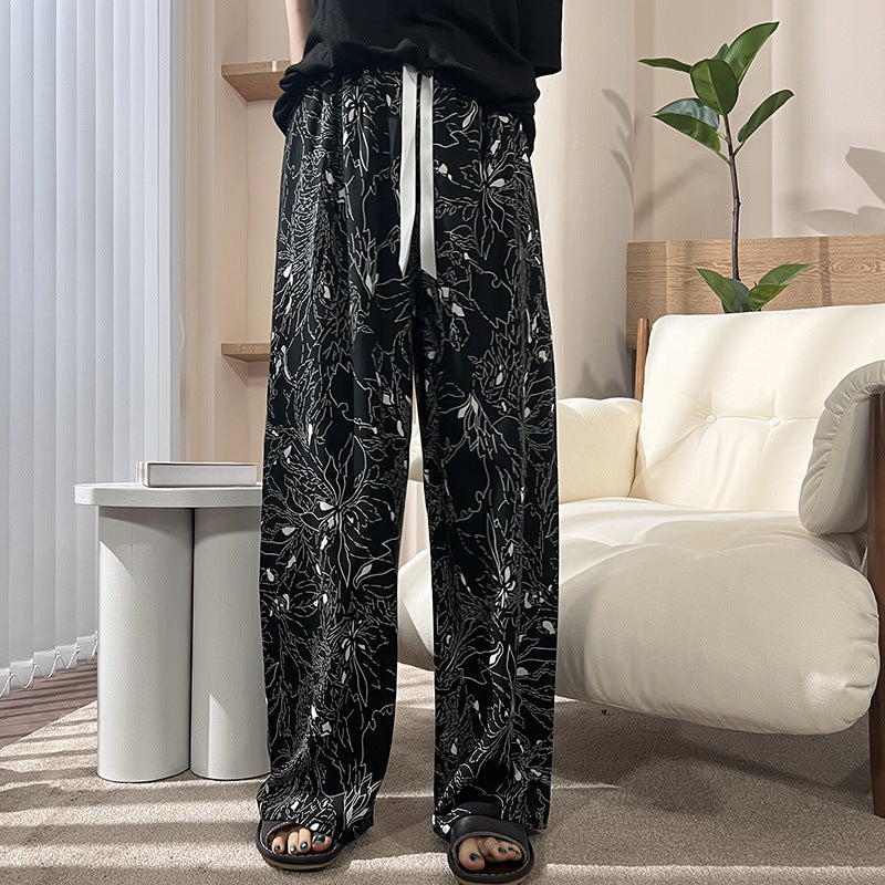 Ladies' New Spring And Autumn Chinese Style Home Pants Can Be Worn Outside